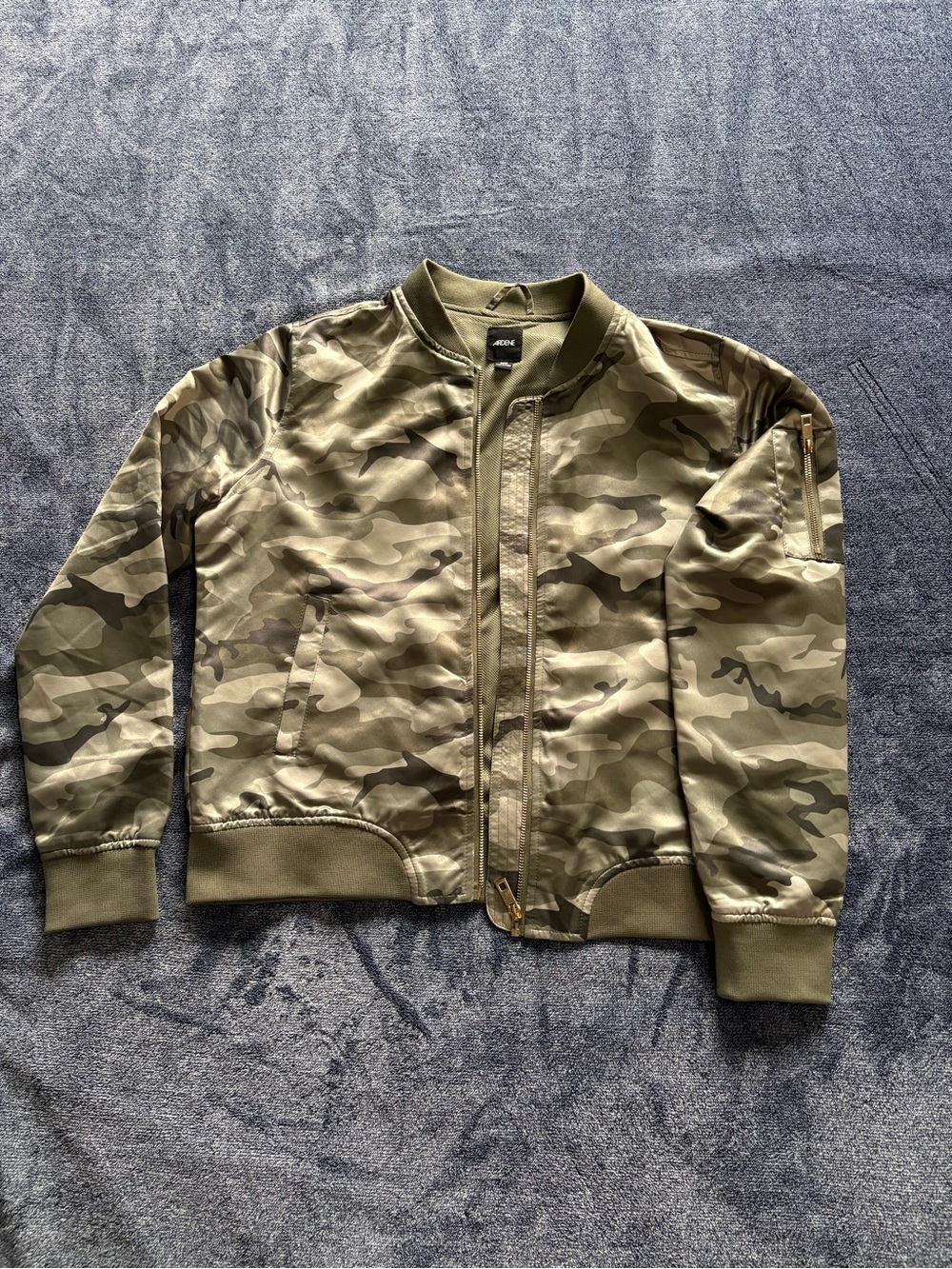Ardene Olive Camo Bomber Jacket